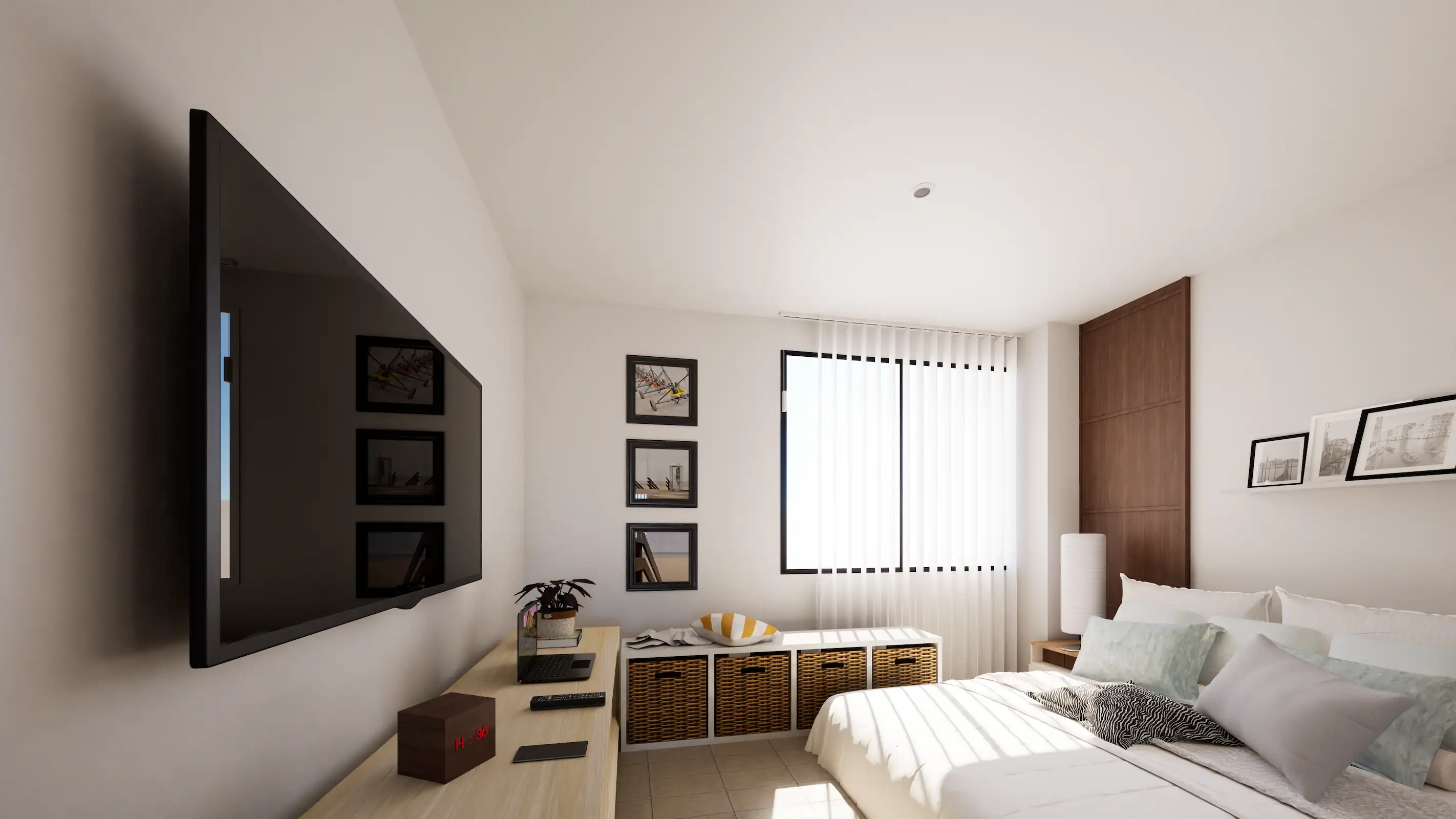 Duplex bedroom (upper level)