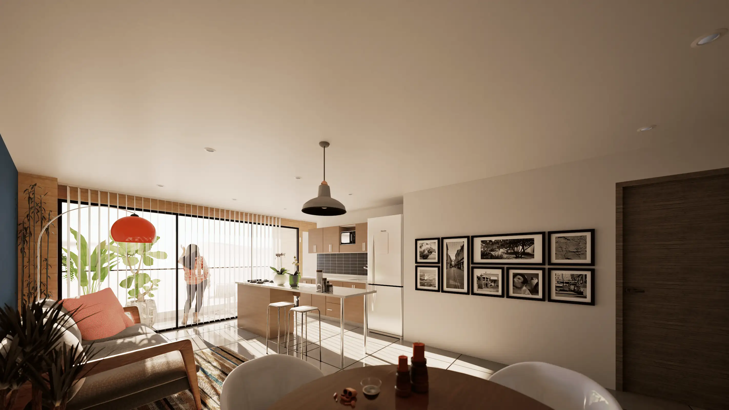 Living & dining room (day view)