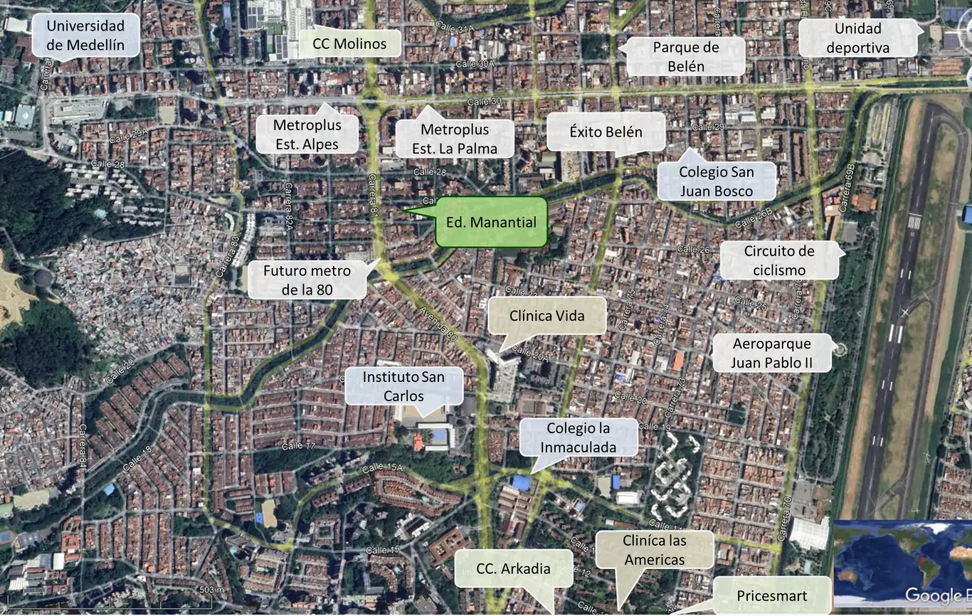 Location map - Belén La Palma - Manantial